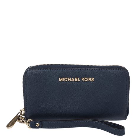 michael kors blue wallet uk|Michael Kors wristlet outlet.